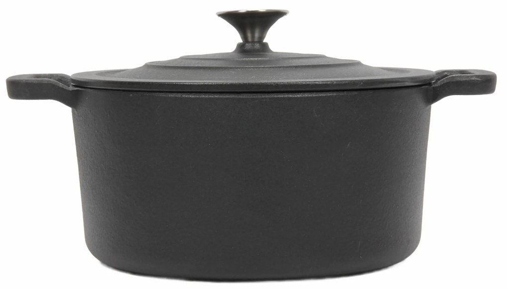 Żeliwny kociołek z pokrywką, Ø 24 cm