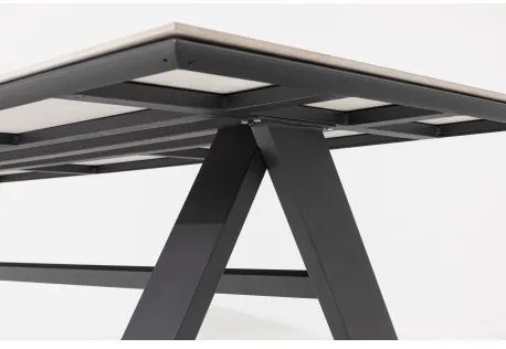 Mocca solidna NOVA PARIS - luksusowy zestaw ogrodowy 6+1