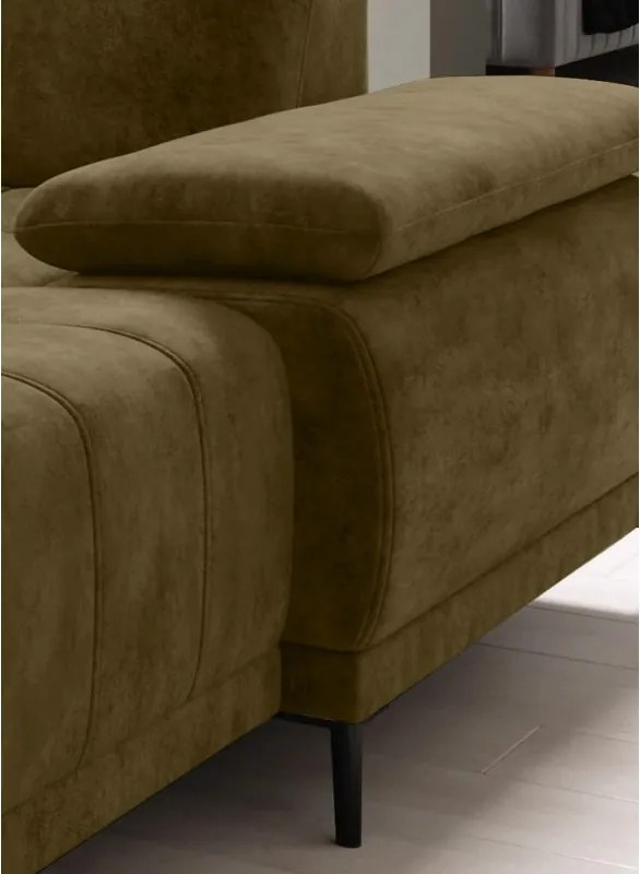 Narożnik FOCUS XL z elektryczną regulacją siedziska Prawostronny w tkaninie Promocyjnej SALVADOR 10 WERSAL