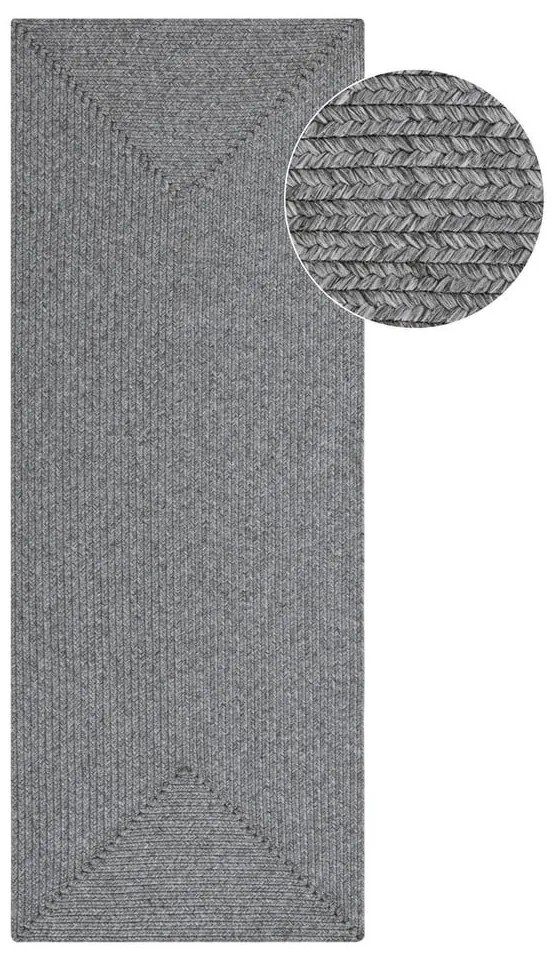 Szary chodnik odpowiedni na zewnątrz 200x80 cm – NORTHRUGS