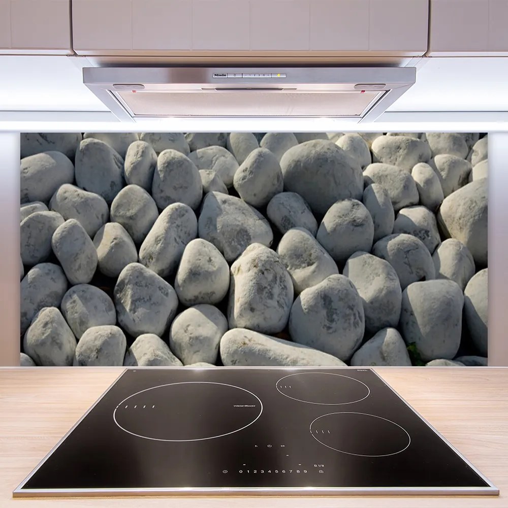 Szkło Dekoracyjne do Kuchni Artystyczna Kompozycja Kamieni