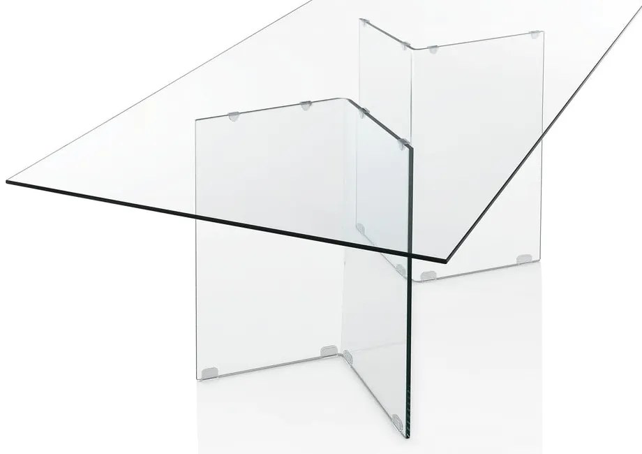 Szklany stół 90x180 cm Kaya – Tomasucci