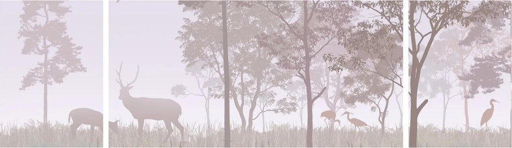 Obraz - Lasek, jednokolorowy (170x50 cm)