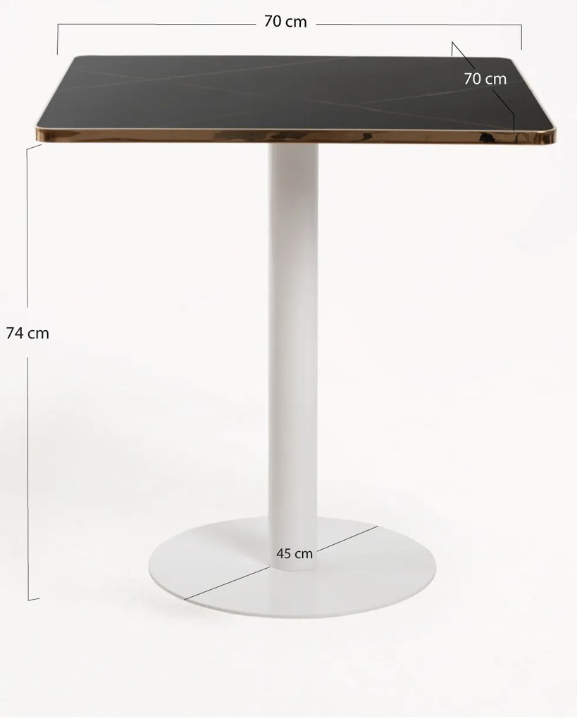 Stó Firro Kwadratowy 70cm Biay