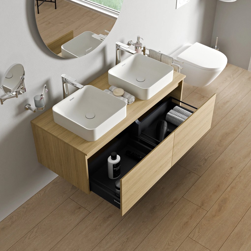 Duravit Vellora szafka pod umywalkę 120 cmWisząca - z 2 wysuwanymi szufladami