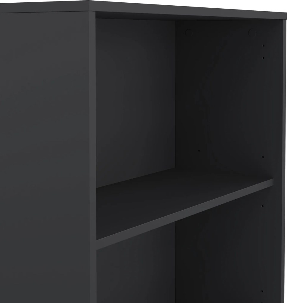 Dwudrzwiowy regał biurowy Sign 80 jackson hickory/szary mat