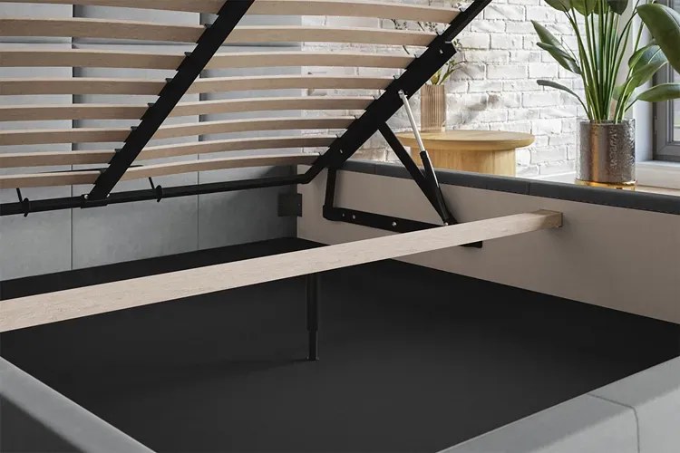 Jednoosobowe łóżko z pojemnikiem 120x200 Kamelia 3X - 36 kolorów