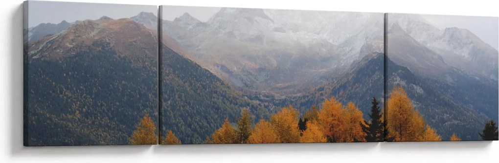 Obraz - Widok na grzbiety górskie (170x50 cm)