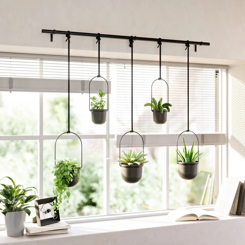 Plastikowe wiszące osłonki na doniczki na zioła zestaw 5 szt. ø 7,5 cm Triflora – Umbra