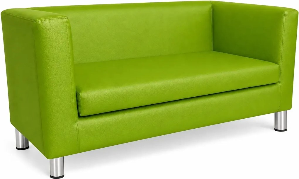 Sofa Monaco : Kolor nogi - Chrom, Kolor tkaniny - EKO-SKÓRA - 5D, Typ tkaniny - Eko-skóra , Wysokość nogi - 15 cm
