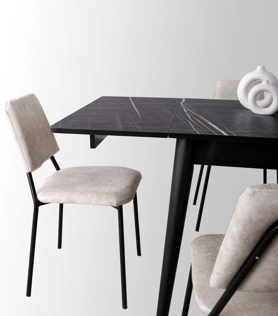 Stół do jadalni Totem Black Marble