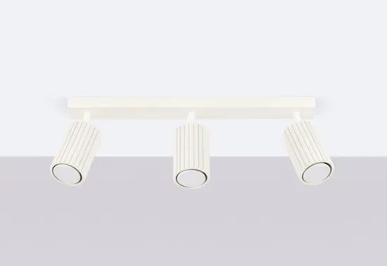 Beżowa trzypunktowa lampa sufitowa - D307-Melson