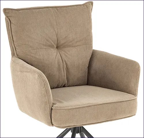 Beżowy obrotowy fotel wypoczynkowy S8-Z95