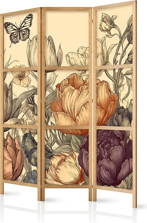 Parawan japoński Artgeist Kwiaty 135 x 172 cm 1 szt