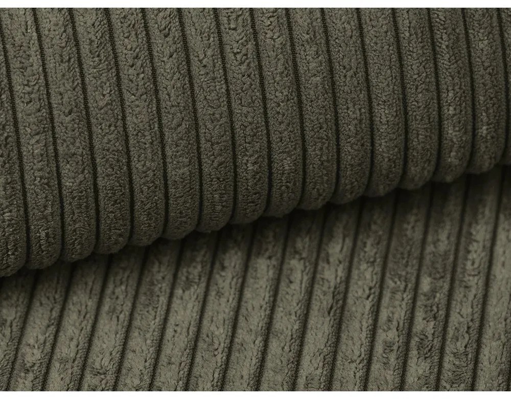 Sztruksowa rozkładana sofa w kolorze khaki 195 cm Nona – Makamii