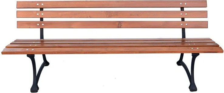 Drewniana ławka ogrodowa w naturalnym kolorze – Rojaplast