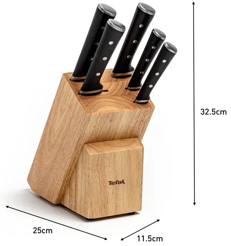 Zestaw stojaka i 5 noży Ice Force – Tefal