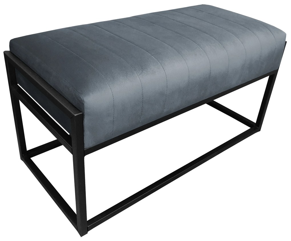 Ławka KAYA LOFT BL14 pufa podnóżek metal