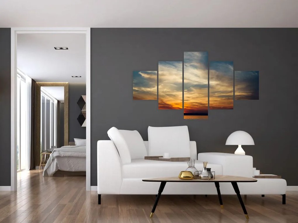 Obraz zachodu słońca (125x70 cm)