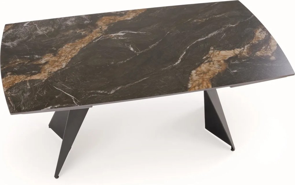 Stół do jadalni z rozkładanym blatem ze spieku Armani Halmar