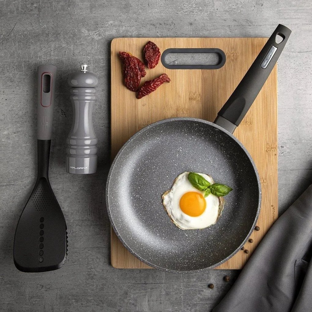 Florina Patelnia kamienna Lava Stone MG, 26 cm, szary, śred. 26 cm