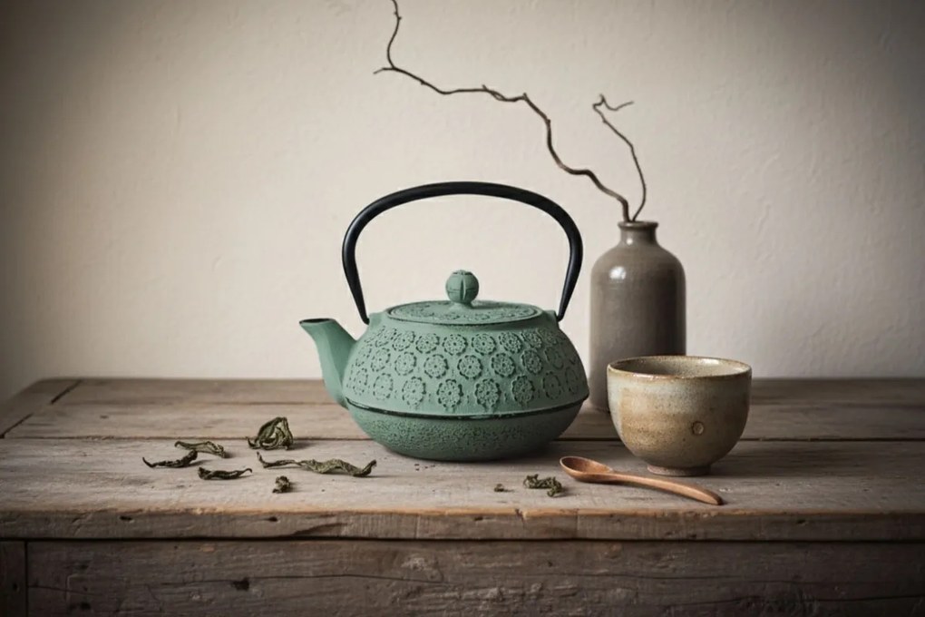 Czajnik żeliwny z zaparzaczem KUMO, 1000 ml