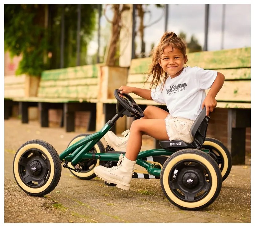 Berg gokart na pedały buddy retro green do 50 kg