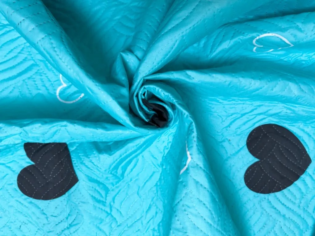 Narzuta na łóżko CORAZON BLEND, niebieska Rozmiar: 220 x 240 cm