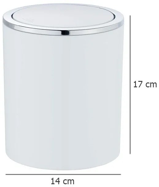 Zestaw: Szczotka do WC + Kosz kosmetyczny INCA, 2 L, WENKO