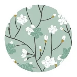 Jasnozielone kartonowe pojemniki zestaw 2 szt. z pokrywką ø 37,5x25,5 cm Rut Paper Laminate – Bigso