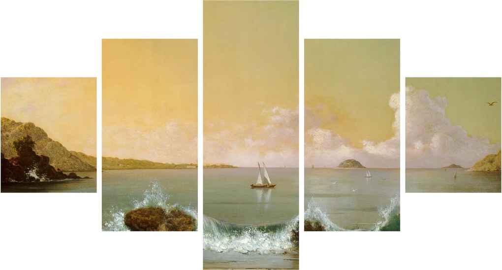 Obraz - Martin Johnson Heade, Rio de Janeiro Bay, reprodukcje (125x70 cm)