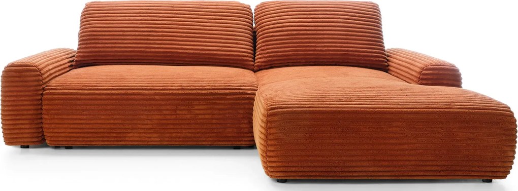 Ceglasty narożnik z funkcją spania i pojemnikiem E7-K07