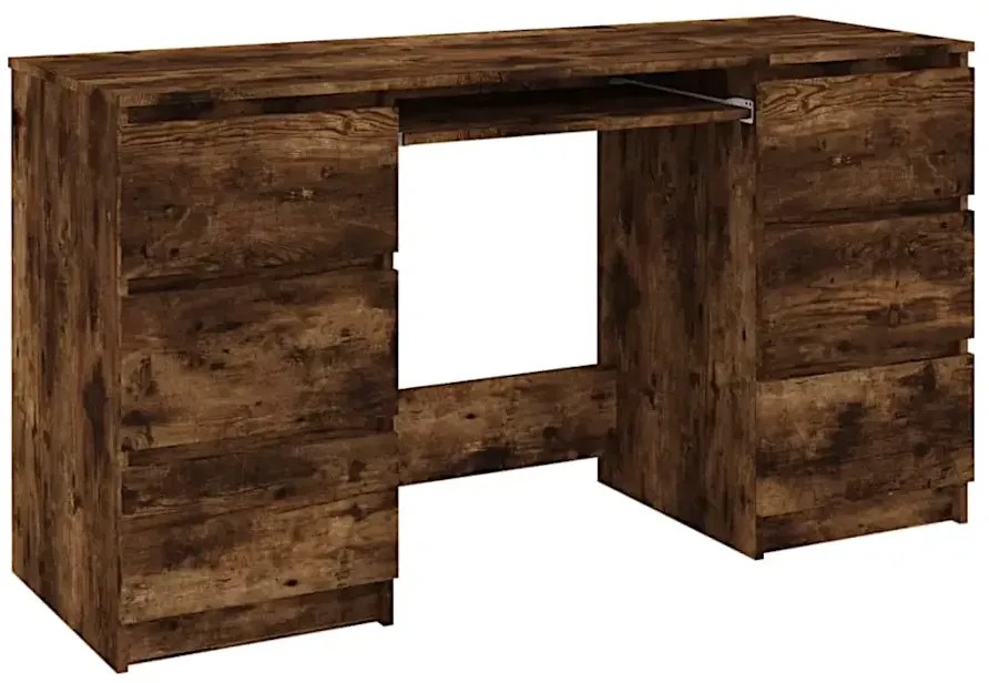 Minimalistyczne biurko w kolorze przydymionego dębu N6-E23