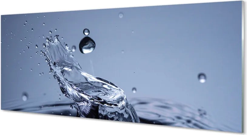 Szklany Panel Pojedyncza Kropla w Zbliżeniu