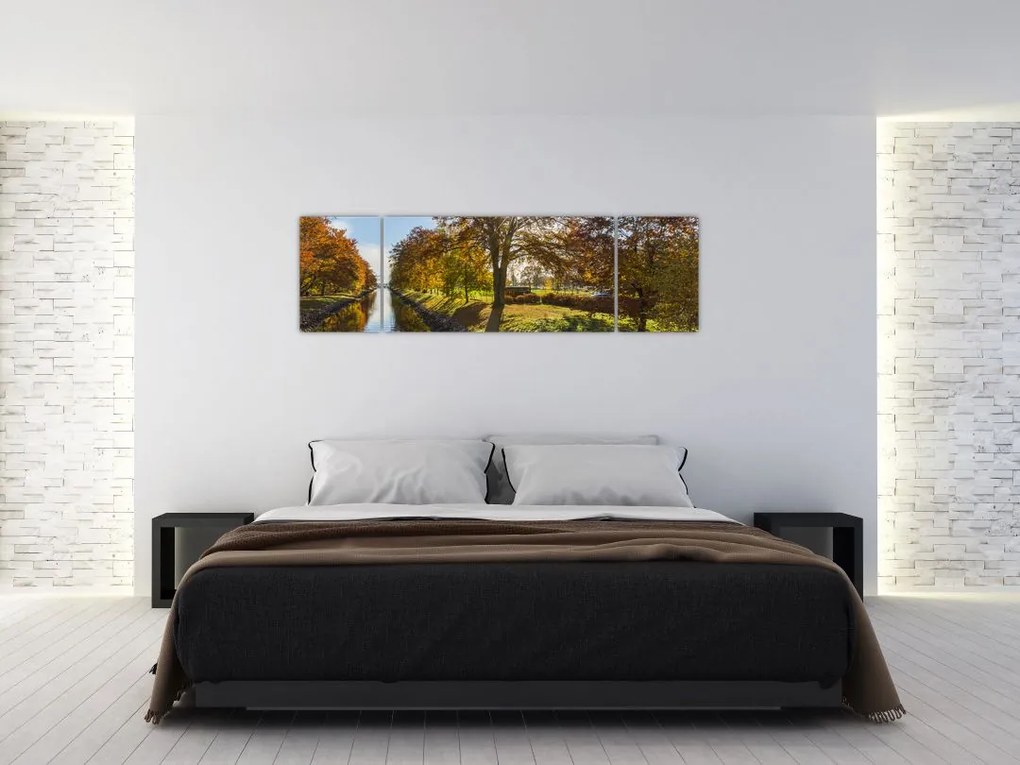 Obraz kanału wodnego (170x50 cm)