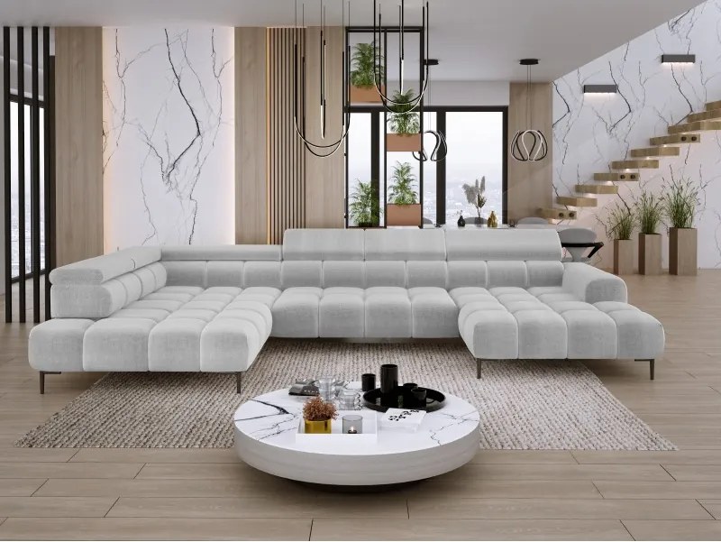 Narożnik PLAZA XL z elektryczną regulacją siedziska WERSAL