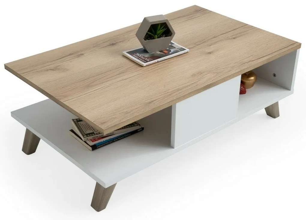 Stolik konferencyjny Sumer White and Oak