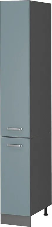 Szafka aptekarska niebiesko-szary 30x57.2x206.8 r-line