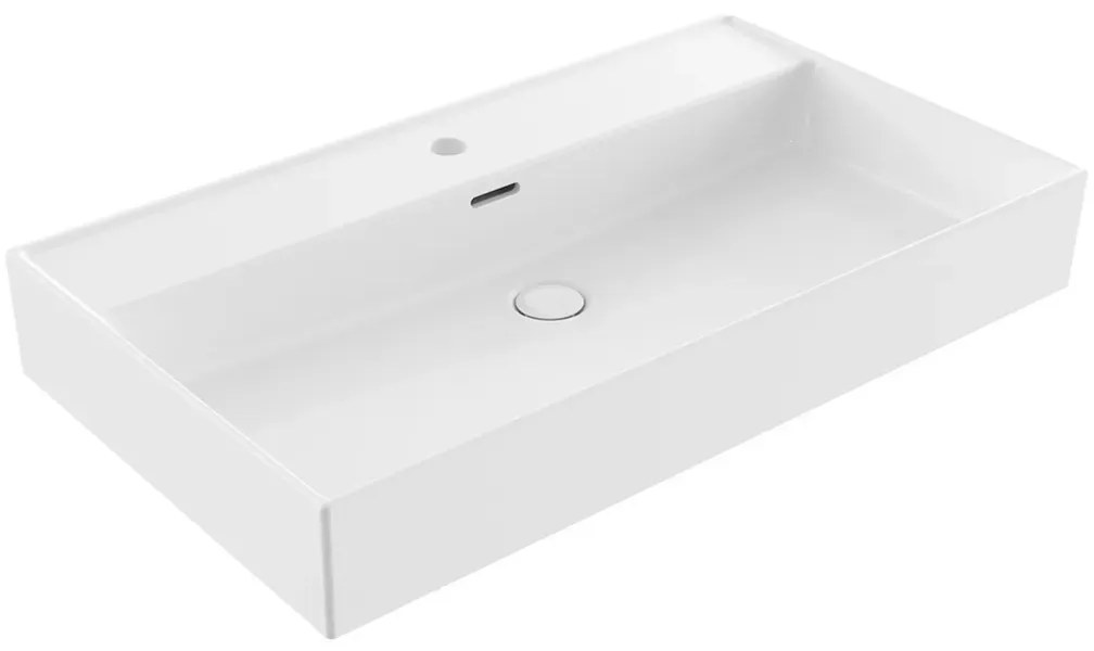 Szafka pod umywalkę HARMO 80 cm szaro-zielony półmat KROFAM