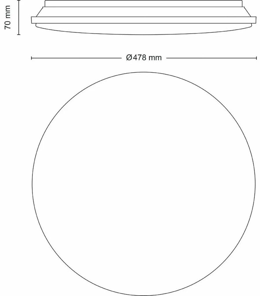 Philips 8720169196131 sufitowa lampa LED Wincel 40W 4300LM 2700-6500K 48 cm IP20, biała + pilot