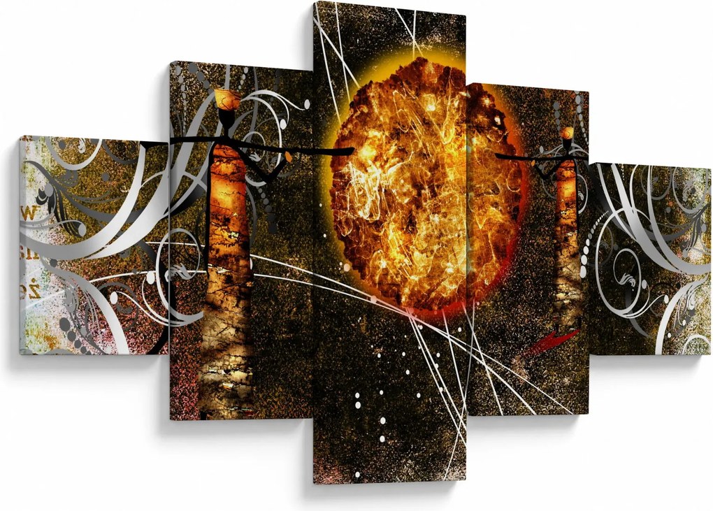 Obraz malarstwa z epoki starożytnej (125x70 cm)