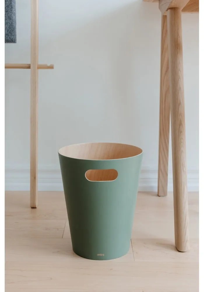 Zielony kosz na śmieci 7,5 l Woodrow – Umbra