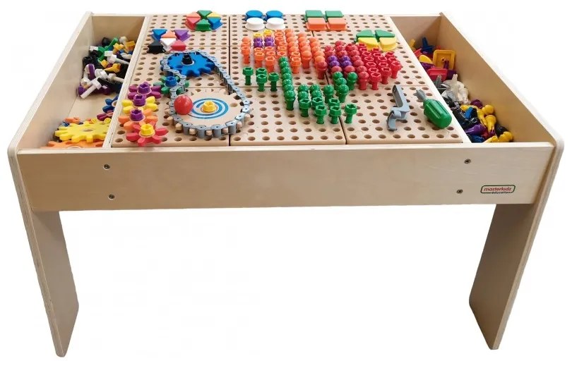 Masterkidz drewniany stół edukacyjny + akcesoria stem wall