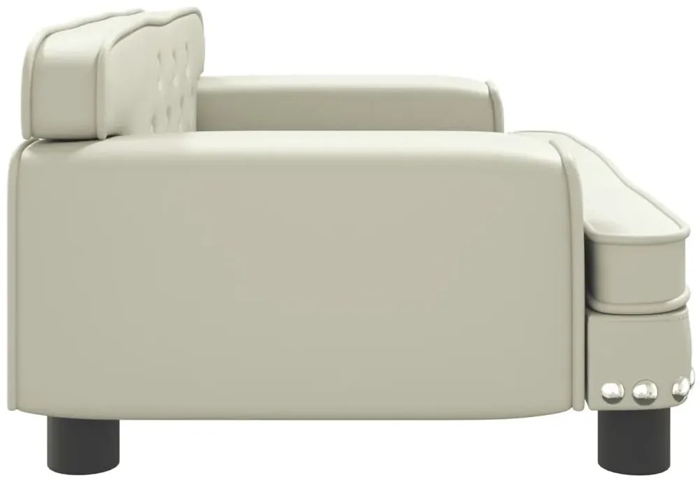 Kremowa nowoczesna sofa dziecięca - Nilan