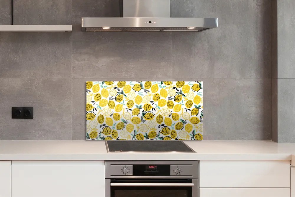 Szklany Panel Cytryny