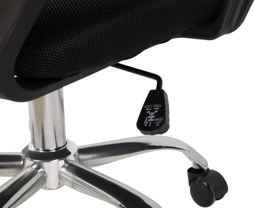 Czarne tapicerowane krzesło biurowe Evon – Bonami Essentials