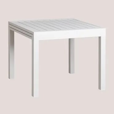 Stół Ogrodowy 90-180x90 Cm Rozkładany Aluminiowy Starmi Terracota - Sklum