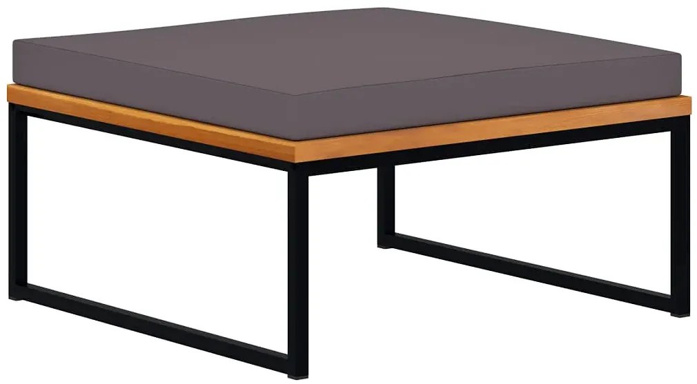 Tapicerowana pufa z metalową podstawą F1-K96