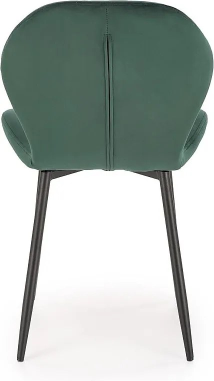 Krzesło tapicerowane K538 VELVET zielone