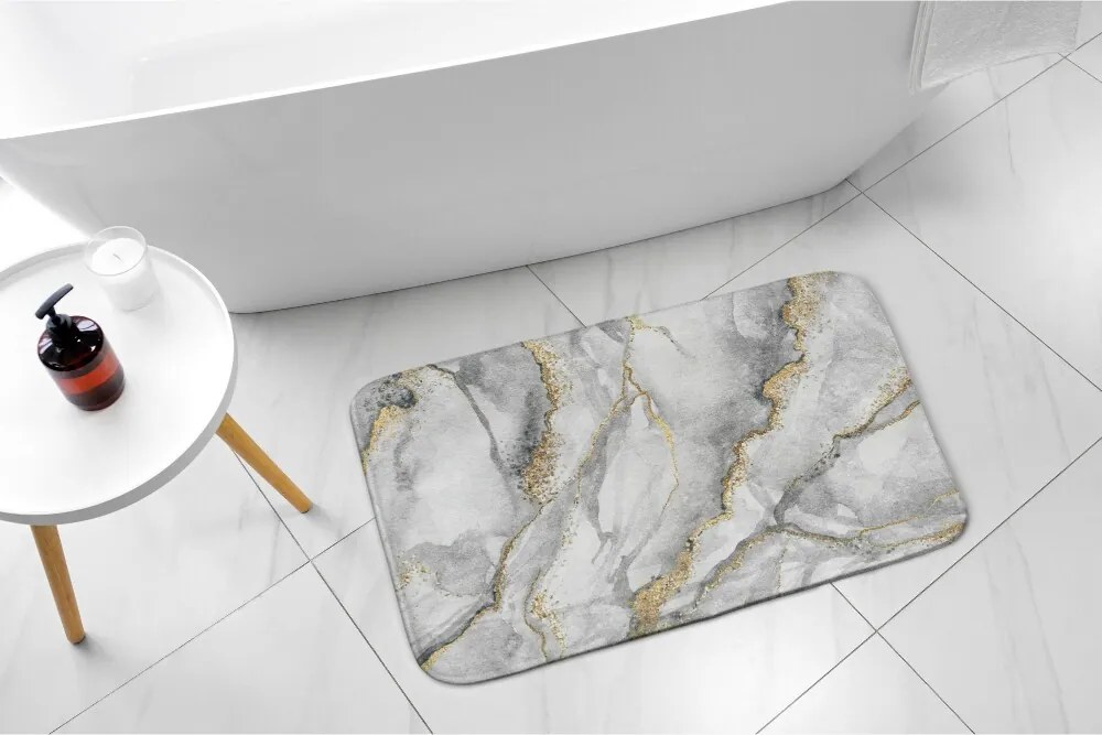 Antypoślizgowy dywanik łazienkowy Antypoślizgowy dywanik łazienkowy Szary marmur